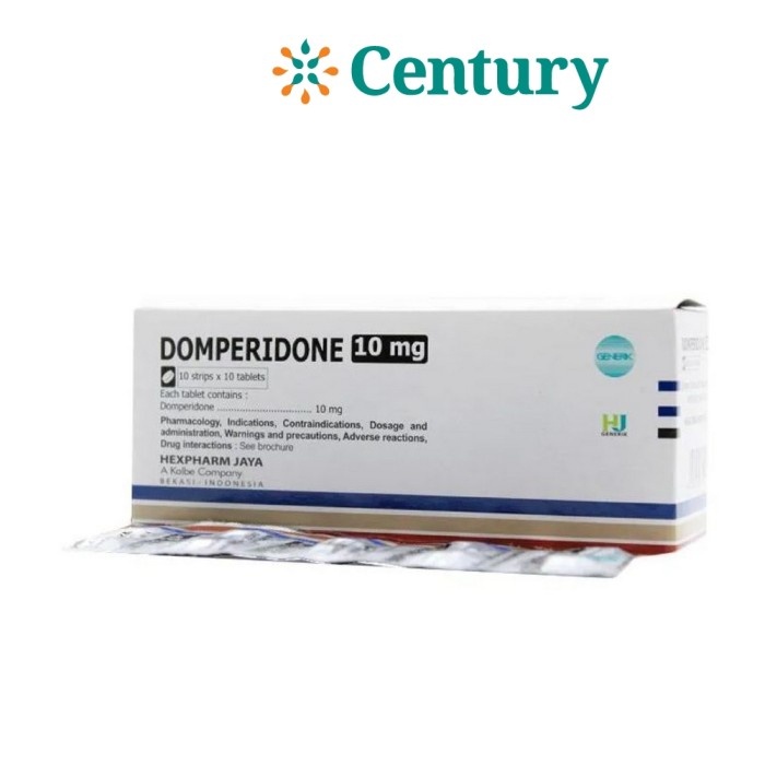 DOMPERIDONE 10MG 1 STRIP 10 TABLET / MUAL