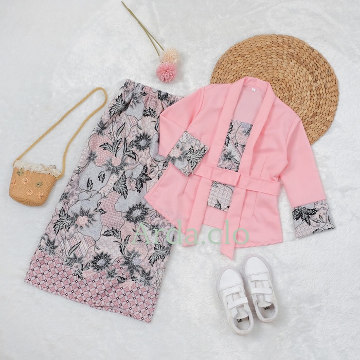 BERMUTU Baju Setelan Kebaya Kutu Baru KATUN Anak PEREMPUAN tk Sd / Baju Adat Anak Perempuan Murah