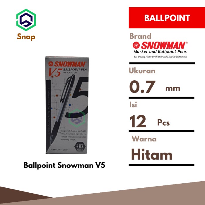 

HJK Pulpen / Pena / Ballpoint / Bolpen / GelPen Snowman V.5 V5 0.7 mm