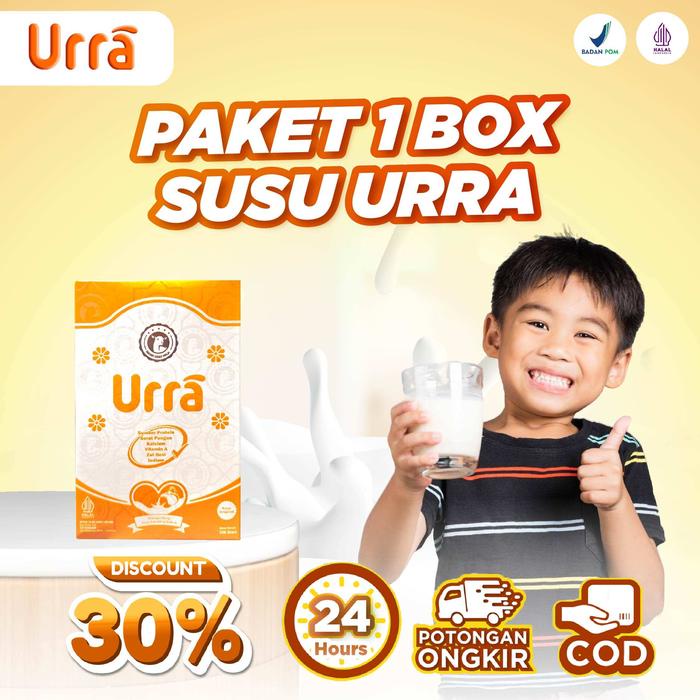 

terbaru !!! susu urra - kambing saneen - susu bubuk kemasan 200gr - dairy milk - halal & bbpom ready