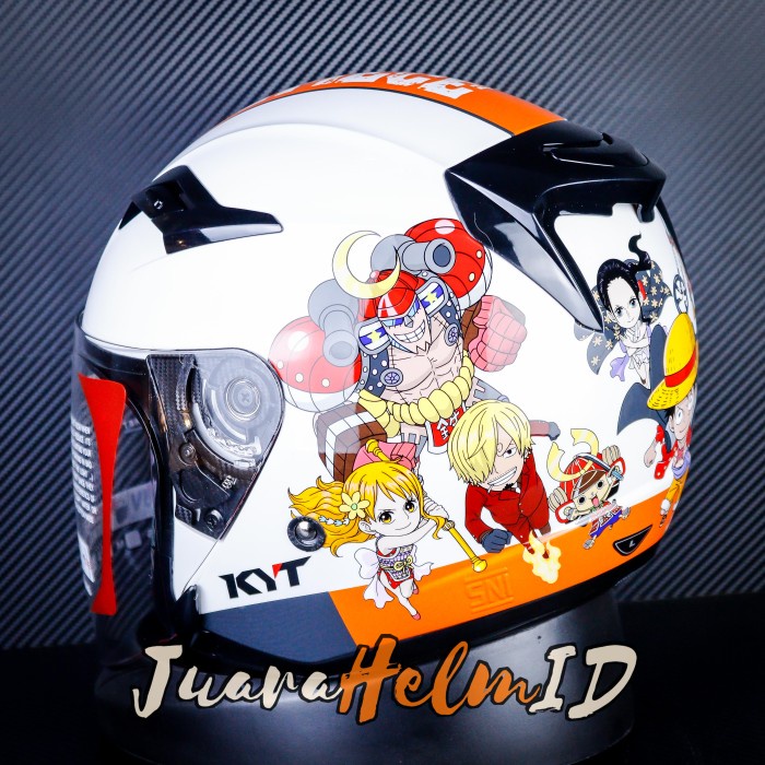KYT HELM VENOM OPEN JUNIOR ONE PIECE #1 / WHITE / ANAK