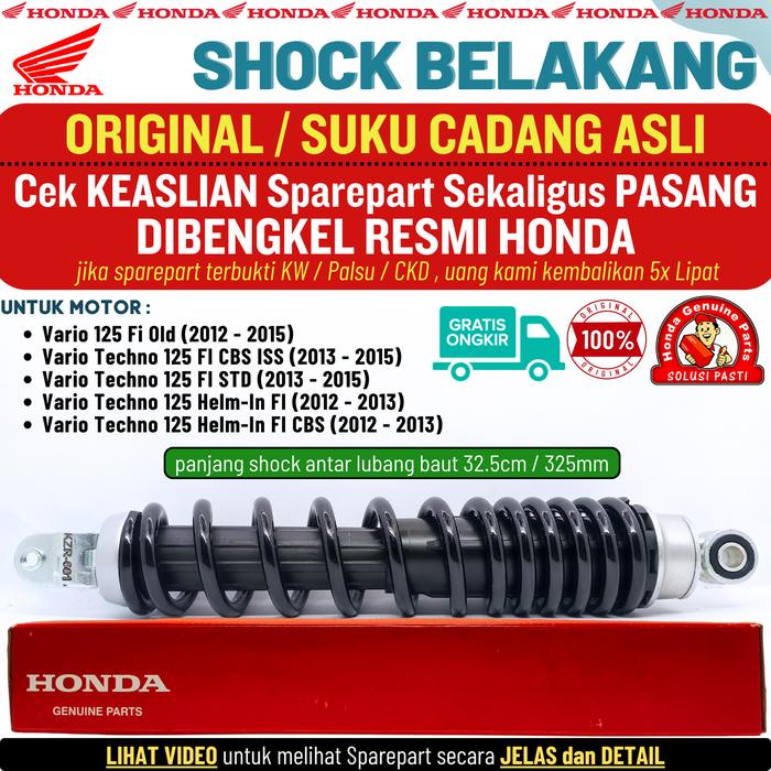 Promo Shock Shockbreaker Belakang Vario 125 Old Ori Original Ahm Vario Techno 125 Kzr Honda Genuine