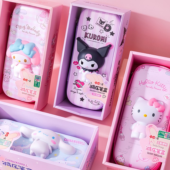 

TOKKADO Sanrio Squishy Pencil Case Original Kotak Pensil Anak Lucu TERLARIS/TERMURAH/TERPOPULER