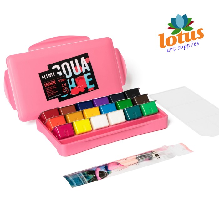 

Terbaru Miya Jelly Gouache 30Ml Set X 18 With Little Bird Painting Brush Set Ready
