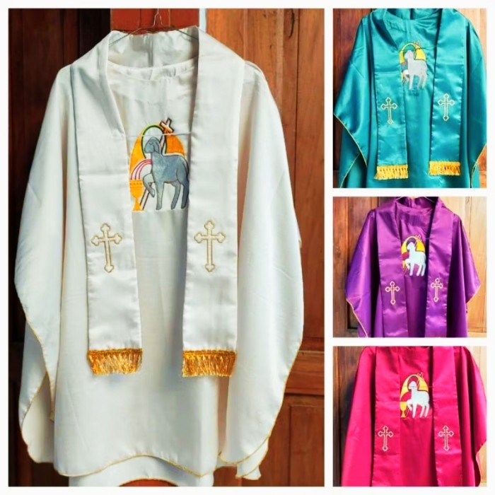 

Ready Kasula Anak-Anak/Alba/Juba/Kasula Imam Romo Katolik