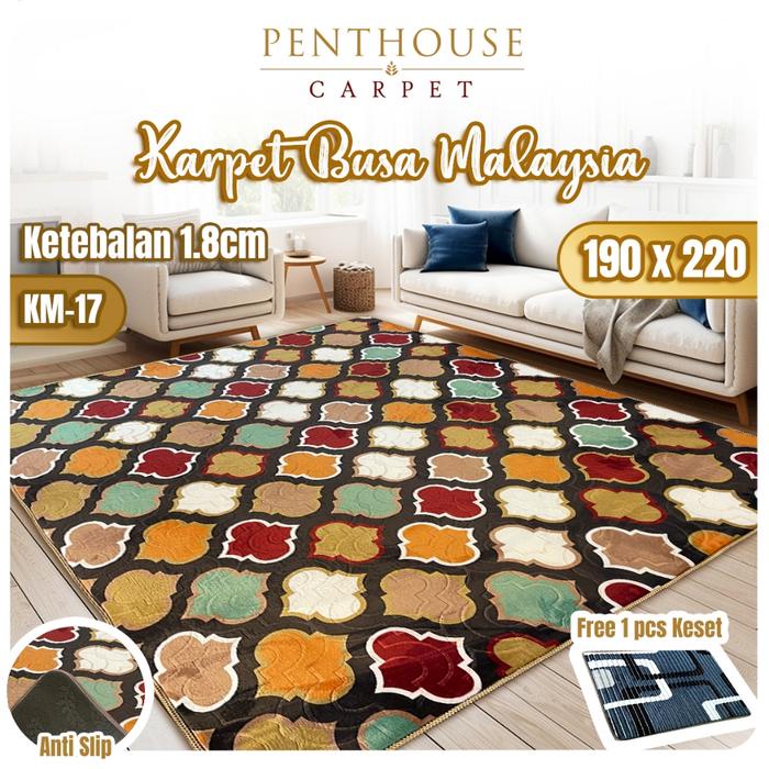 PENTHOUSE Karpet Busa Malaysia 190 x 220 Halus Lembut Tebal