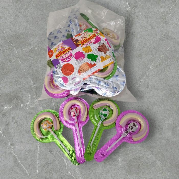 

MARSHMELLOW LOLIPOP MILENA (ISI 20 PCS) Candy Food