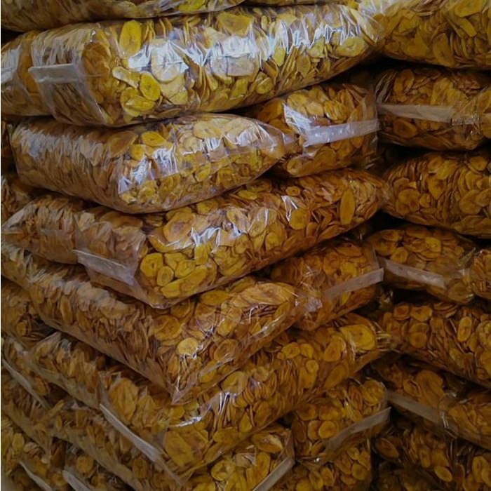

Keripik Pisang Koin Manis - Snack Makanan Ringan - Food Cemilan Kering Kripik Camilan Crispy