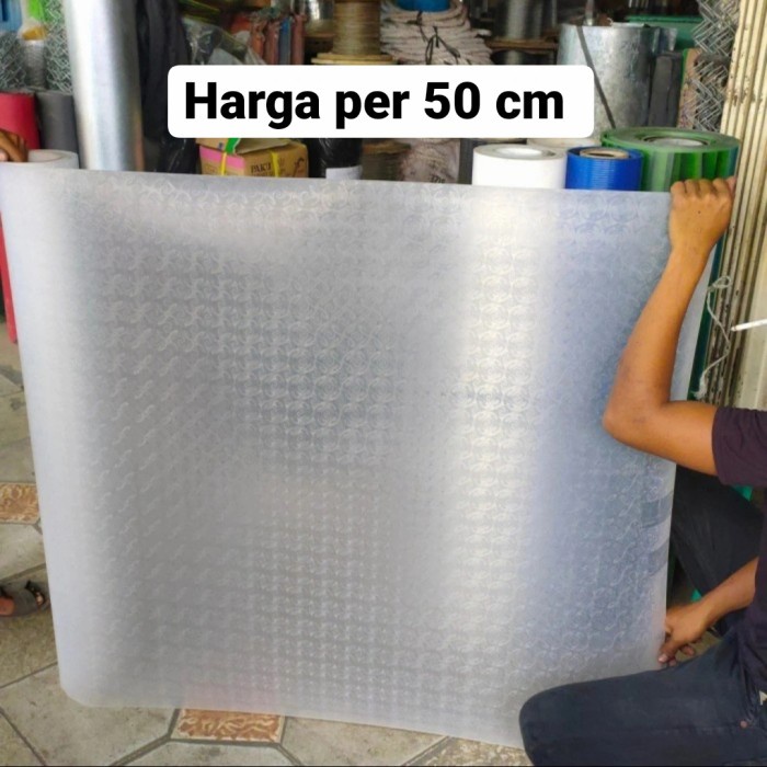 TERBARU plastik Fiber putih untuk pagar motif kembang tinggi 1m
