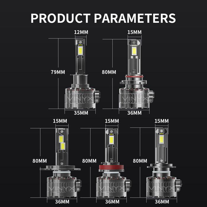 Paling Berkualitas Lampu Utama Mobil Led Vinyx V5 Csp 55 Watt 55W Foglamp 55 W H1 H3 H4 H7 H11 Hb3
