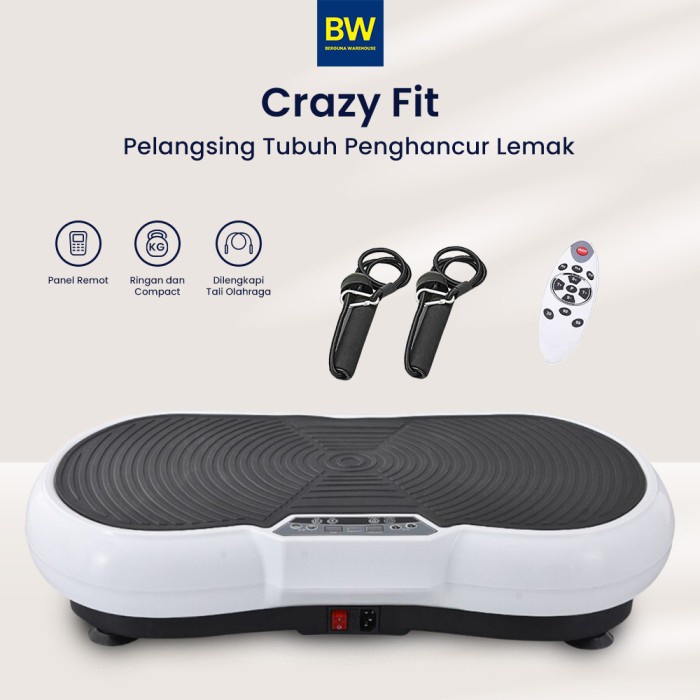 Crazy Fit Alat Fitness Getar Lejel Vibe Tone Massager Terapi Crazyfit