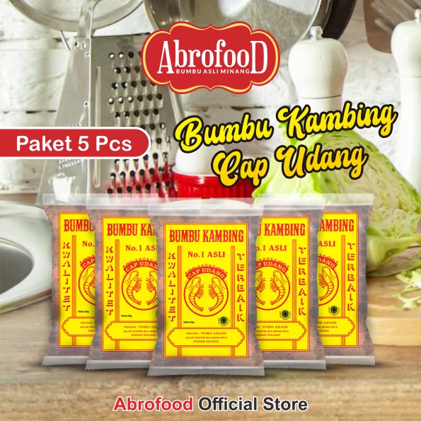 

Sale! Bumbu Kambing Cap Udang 50 Gram (Paket 5 Pcs)