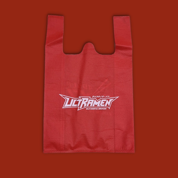 Sablon Spunbond Kresek (300pcs) / Tas Kain Spunbond Sablon