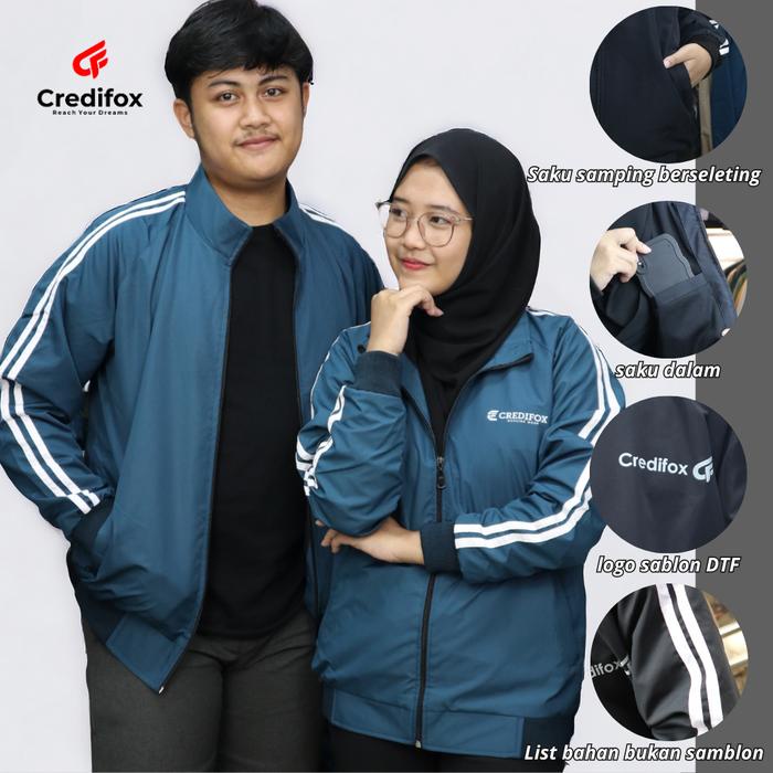 CREDIFOX Jaket Tracktop Aunthentic Pria Wanita / Jaket Casual Trektop Pria wanita Waterproof Outdoor