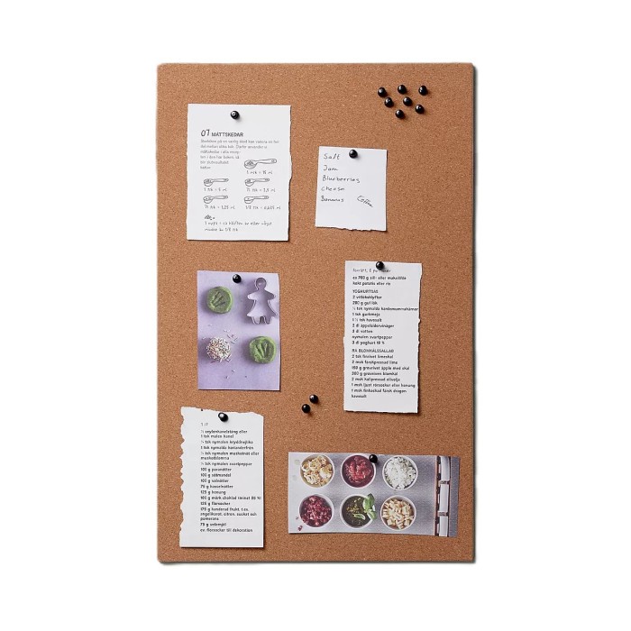 Diskon A540 - Papan Catatan Memo Board Gabus Tebal Papan Mading Frameless Dengan Pin