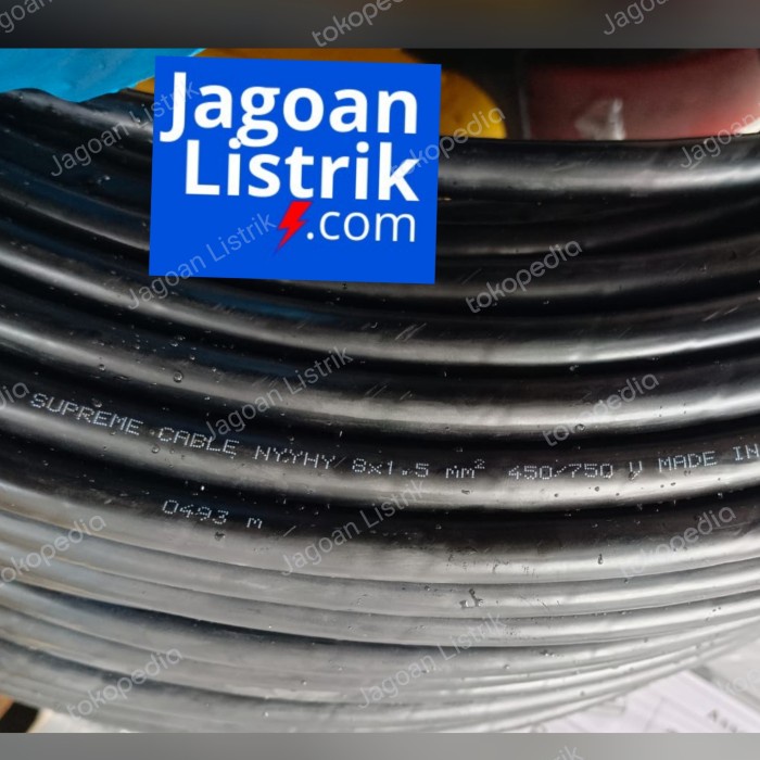 Kabel NYYHY 8x1.5 mm Supreme Kabel Serabut 8 x 1.5 (meter)