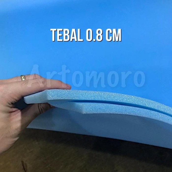 TERLARIS Busa Angin Foam Tipis Lembaran Biru 8Mm (100Cm X 200Cm Full) Untuk Jok