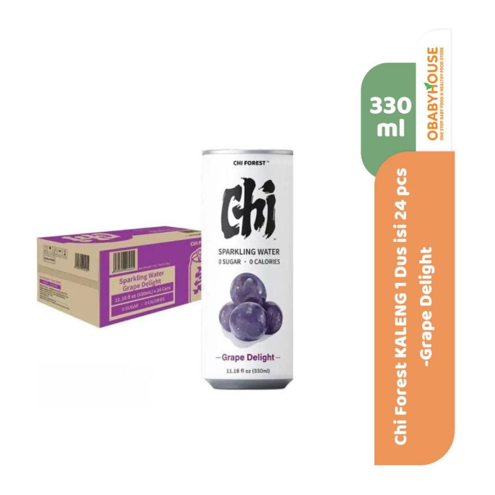 

Chi Forest Kaleng 330 ml 1 Dus Isi 24 Pcs - Grape Delight