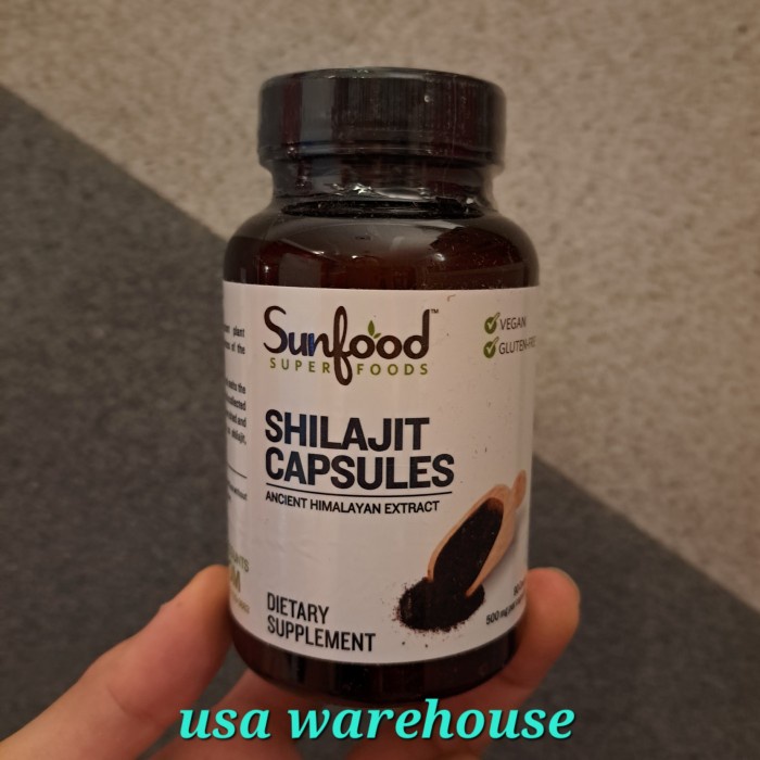 

Sunfood Shilajit 500 mg Ancient Himalayan Extract 90 capsules