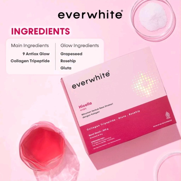 

everwhite hicolla minuman pencerah kulit 20s