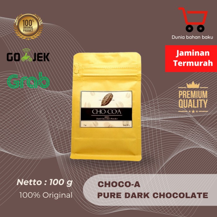 

Bubuk DARK CHOCOLATE Powder 100% Dark Chocolate Special Minuman