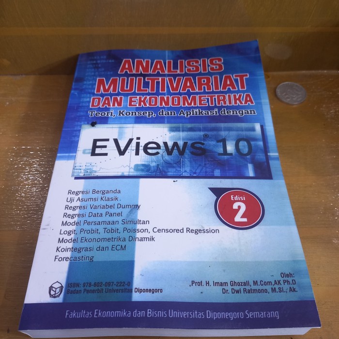 

SALE !!! BUKU ANALISIS MULTIVARIAT DAN EKONOMETRIKA TEORI APLIKASI EVIEWS 10 IM READYY