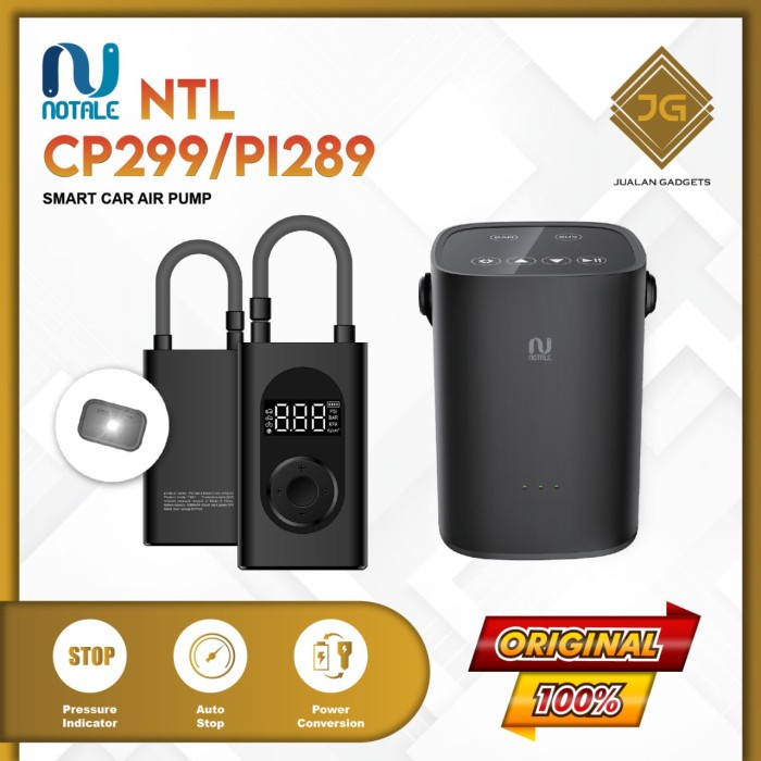 Notale Electric Air Pump Pompa Ban Sepeda Motor Mobil