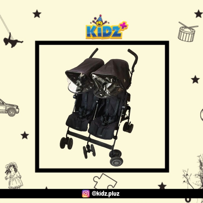 SALE  SEWA MACLAREN DOUBLE TWIN TRIUMPH STROLLER PRAM READYY