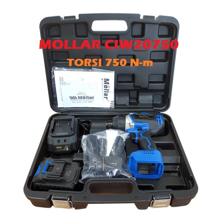 MOLLAR CIW20750 Cordless Impact Wrench Brushless 750 Nm / JLD 550 Nm