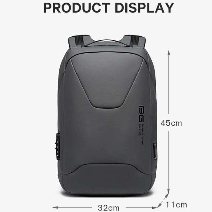 Bange Tas Ransel pria Tas Laptop Tas Kerja pria Backpack BG22188 Hitam