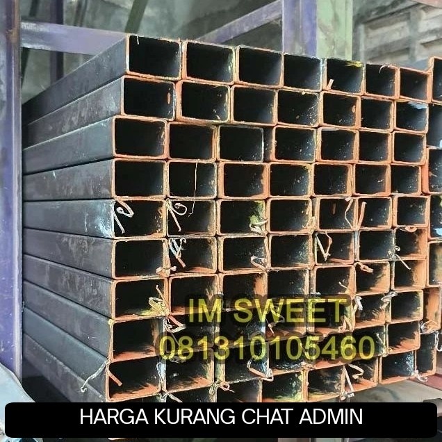 promoHebatGan- Hollo/Hollow Besi Hitam 4x6