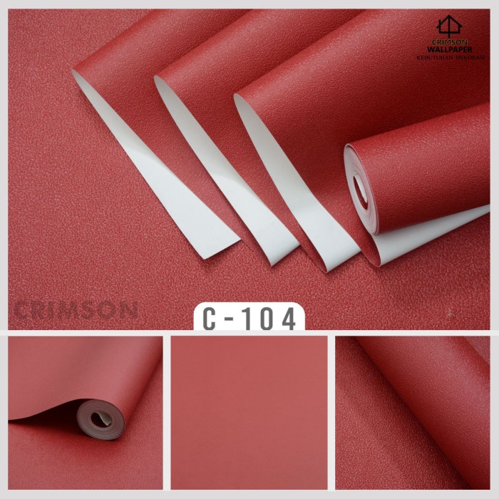 Pr0m0HebatGAN- Wallpaper Dinding Merah/Putih Polos