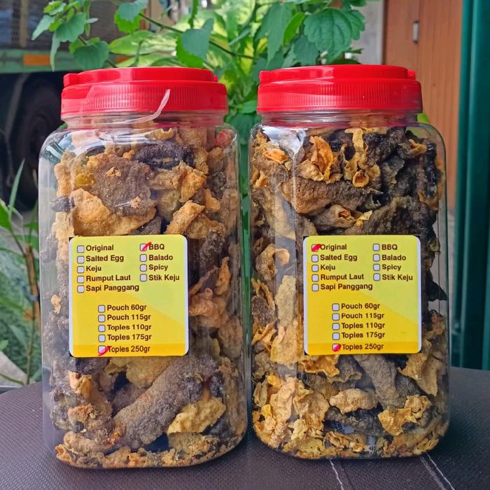 

SALE !!! PAKET COMBAT 3 KERUPUK KULIT IKAN SALMON VARIAN RASA ORIGINAL DAN VARIAN RASA BBQ KEMASAN
