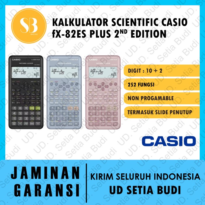 

Kalkulator Scientific Casio FX-82ES Plus Classwiz Asli dan Bergaransi TERLARIS/TERMURAH/TERPOPULER