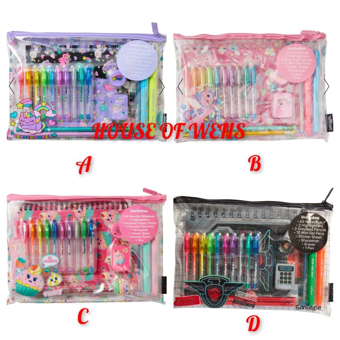 

SMIGGLE ICONS ESSENTIAL A5 STATIONERY GIFT PACK ORIGINAL