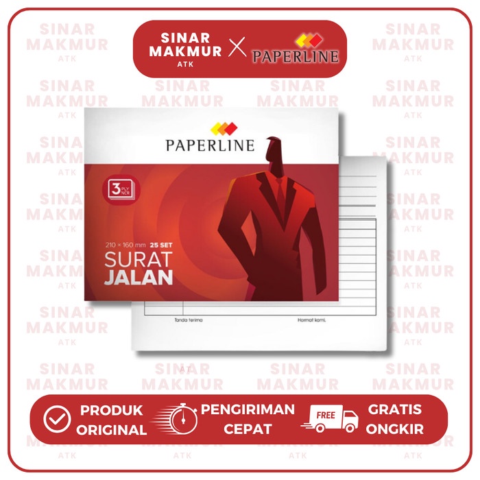 

Buku Surat Jalan/Bon Pengiriman NCR Rangkap 3/3 Ply Paperline (Pak) TERLARIS/TERMURAH/TERPOPULER