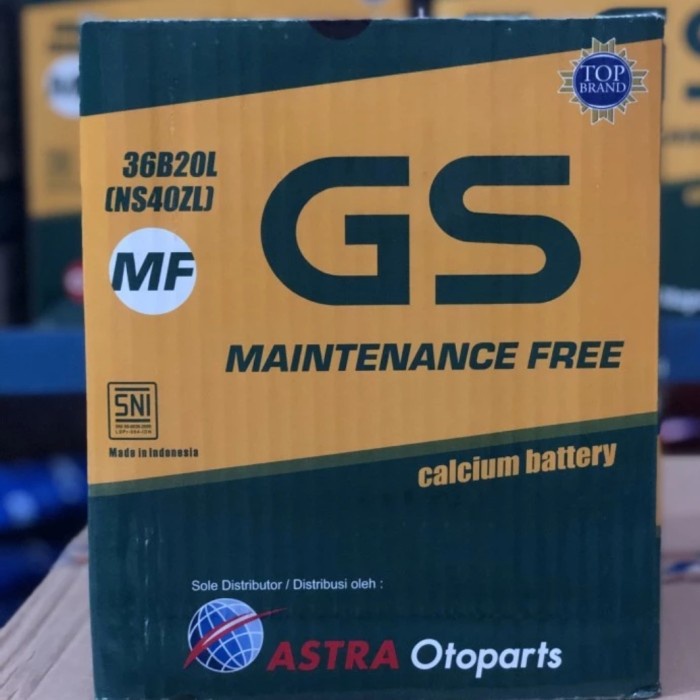 Aki Gs Astra Mf Ns40Zl 36B20L 35 Amper