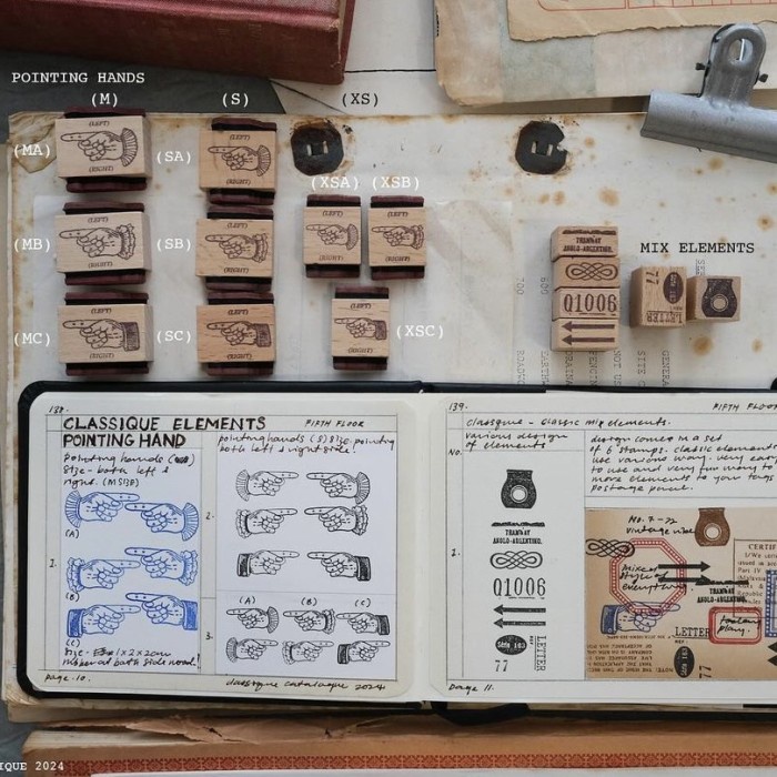 

Kurukynki POINTING HAND / MIX ELEMENTS Rubber Stamp