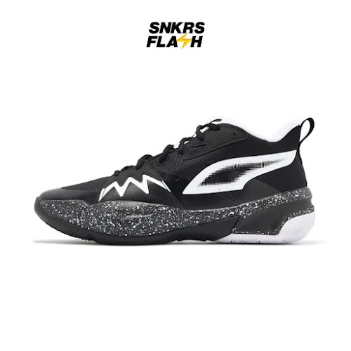 PUMA Genetics Speckle Black White Sepatu Basket Pria - 31040502 - Size 47