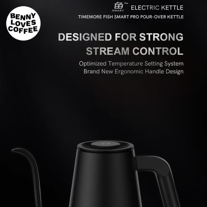 JTTOP" TIMEMORE FISH SMART ELECTRIC KETTLE 900ML GEN2