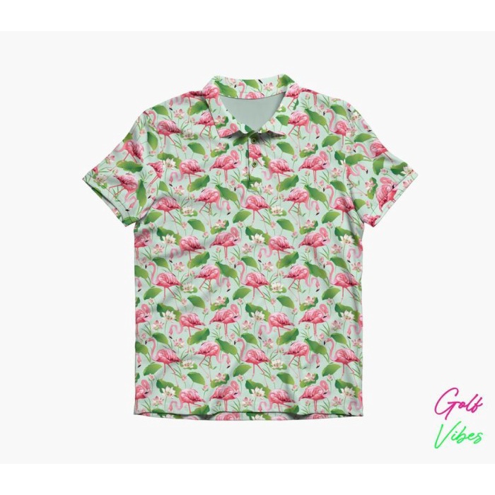 Golf Shirt / Baju Golf - Flamingo