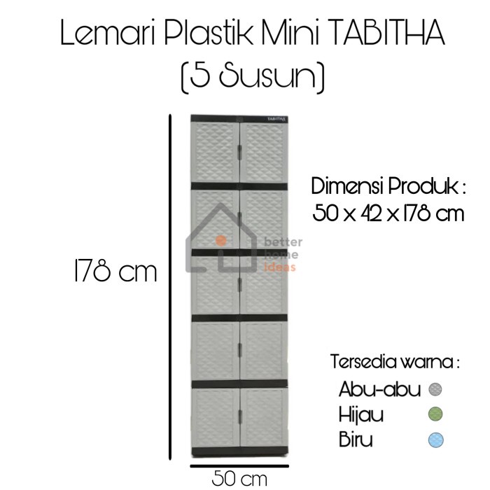 Lemari Plastik Mini TABITHA - 5 Susun