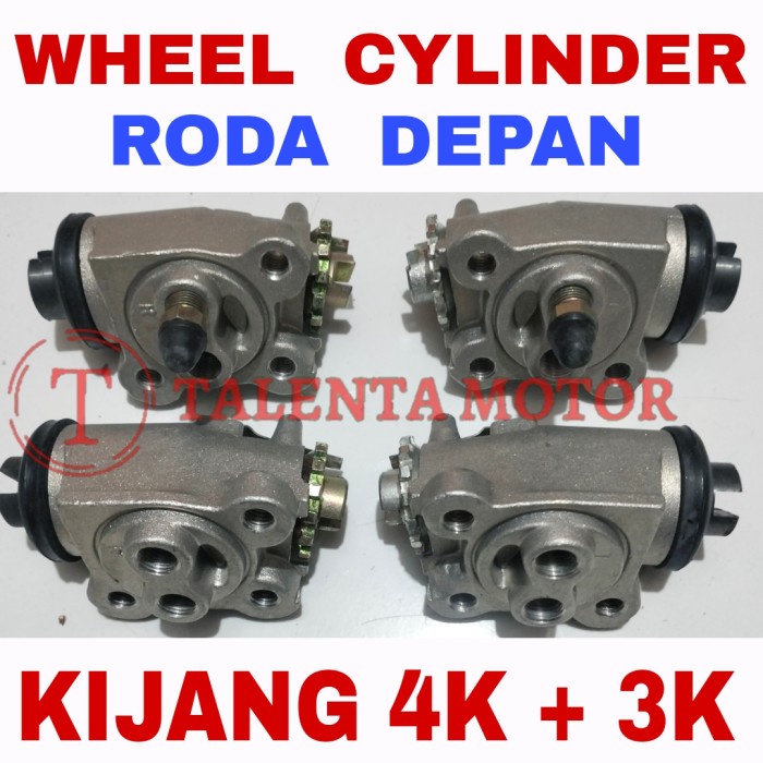 WHEEL CYLINDER DEPAN SET KIJANG 4K KF20 3K KF10 MASTER REM RODA MUKA