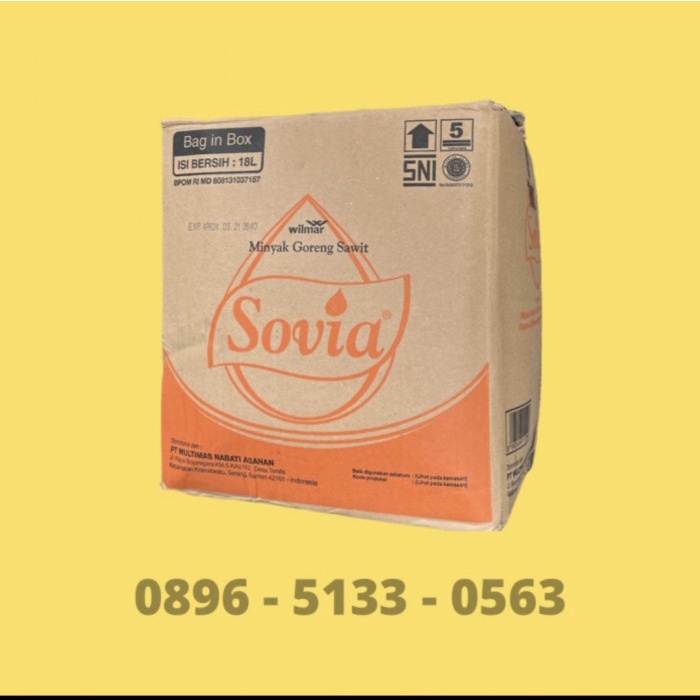 

Minyak Sovia Bib 18L 18 Liter Terlaris