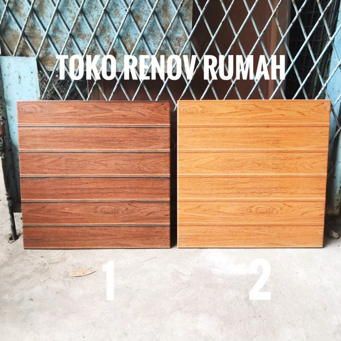 PROMO Keramik lantai kasar 50x50 motif kayu (doff, kasar)