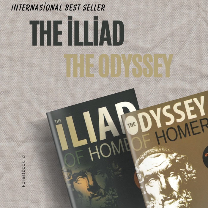 Buku paket The Iliad of Homer & The Odyssey and Iliad of Homer