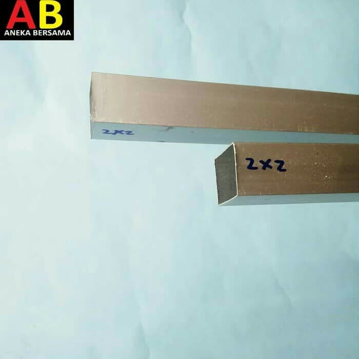 Hollow Aluminium 20mm x 20mm silver 149cm