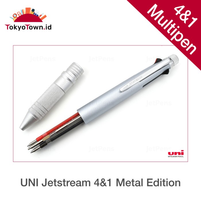 

Ready Uni Ball Jetstream Metal Edition Multi Pen 4 & 1, 0.5Mm