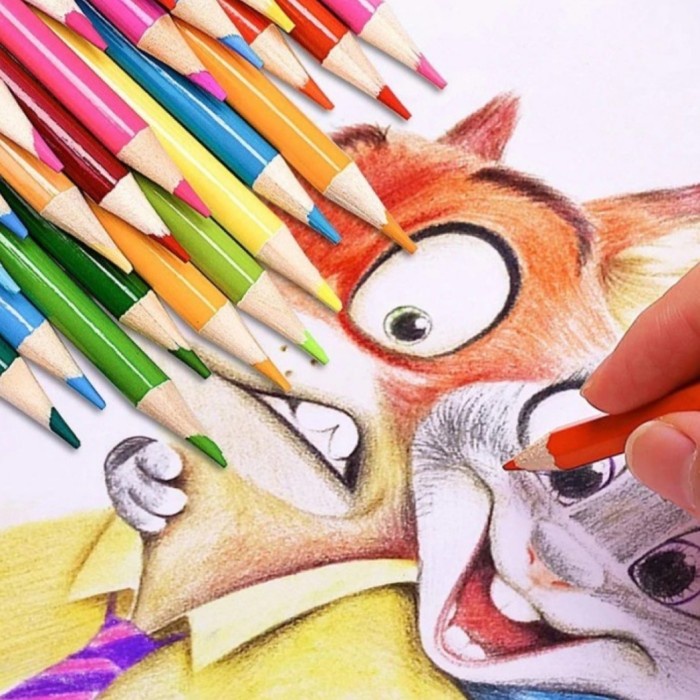 

Ready 1 Set Pensil Mewarnai/1 Kotak Isi 120 Pcs/Pensil Warna-Warni