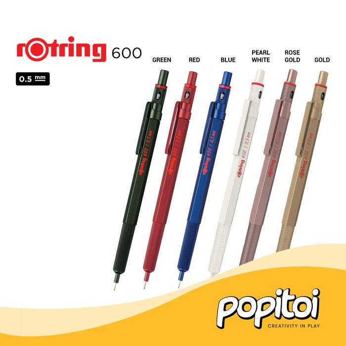 

Kualitas Terjamin Rotring 600 Series Mechanical Pencil 0.5 0.7 Mm Pensil Mekanik Cetek